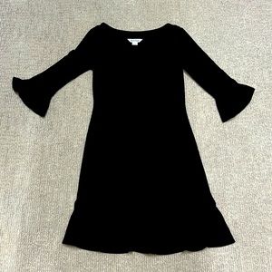 White House Black Market long sleeve dress with slight ruffles on sleeve